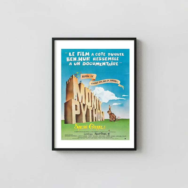Monty Python and the Holy Grail | Movie Poster | French Sacré Graal Art