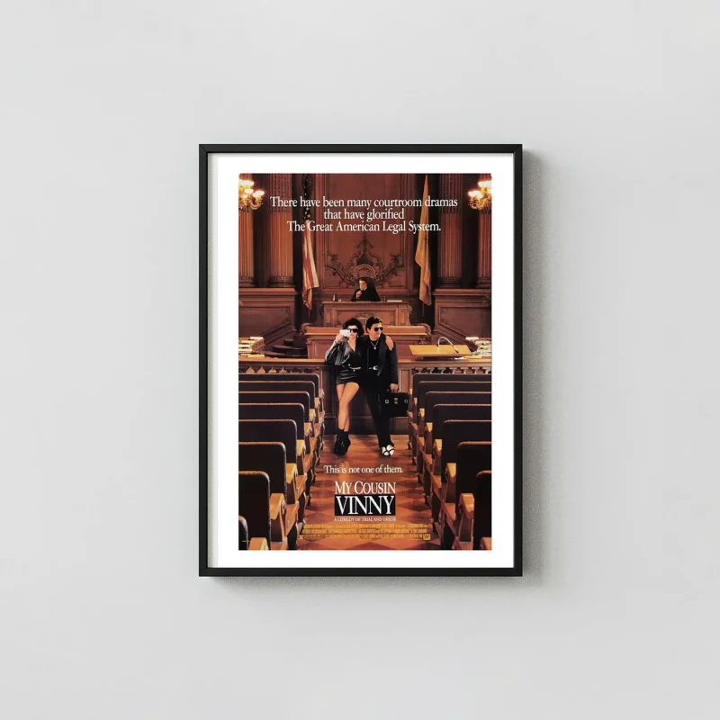 My Cousin Vinny | Movie Poster | Vinny and Mona Lisa Court Scene
