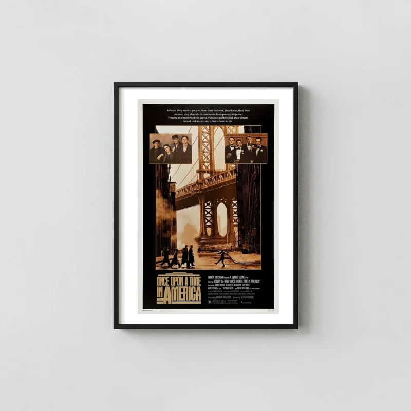 Once Upon a Time in America | Classic Film Poster | Sepia Manhattan Bridge