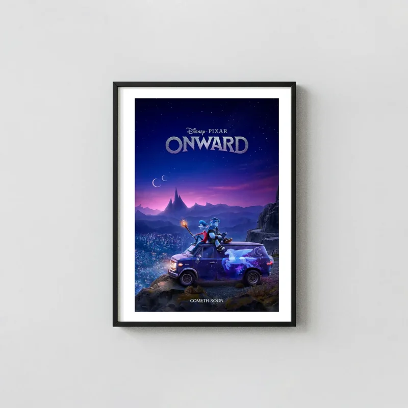 Onward (2020) | Disney Pixar Movie Poster | Ian & Barley's Epic Quest Art