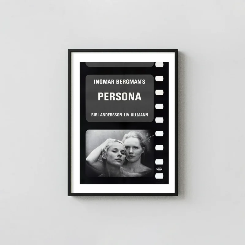 Persona | Ingmar Bergman Movie Poster | Iconic Film Strip Design