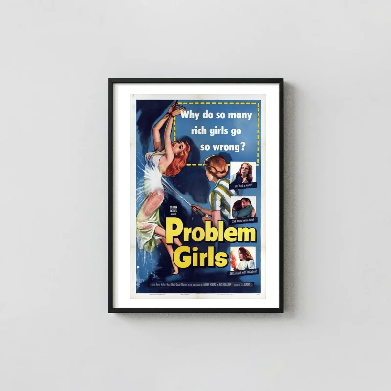 Problem Girls | Vintage Movie Poster | 1953 Exploitation Film Art Print