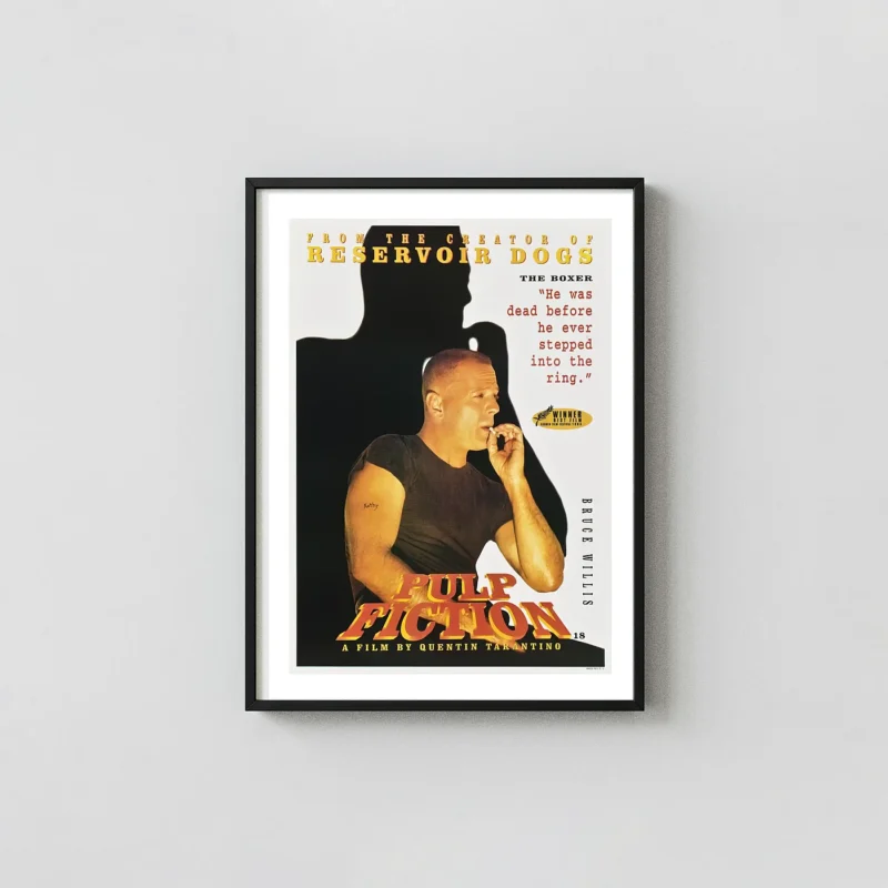 Pulp Fiction | Movie Poster | Bruce Willis Butch Coolidge Boxer Print