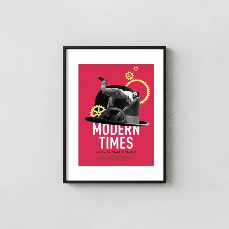 Modern Times | Movie Poster | Charlie Chaplin Minimalist Art