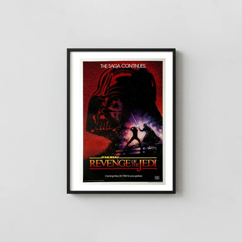 Star Wars Movie Poster: Revenge of the Jedi – Rare 1983 Teaser – Wall Art Print