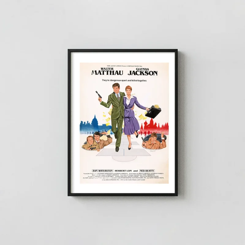 Hopscotch | Movie Poster | Vintage Spy Comedy Art ft. Walter Matthau
