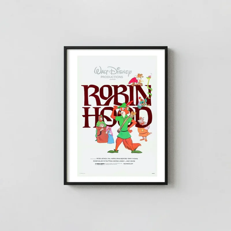 Disney's Robin Hood | Movie Poster | Classic Animated Film Wall Art