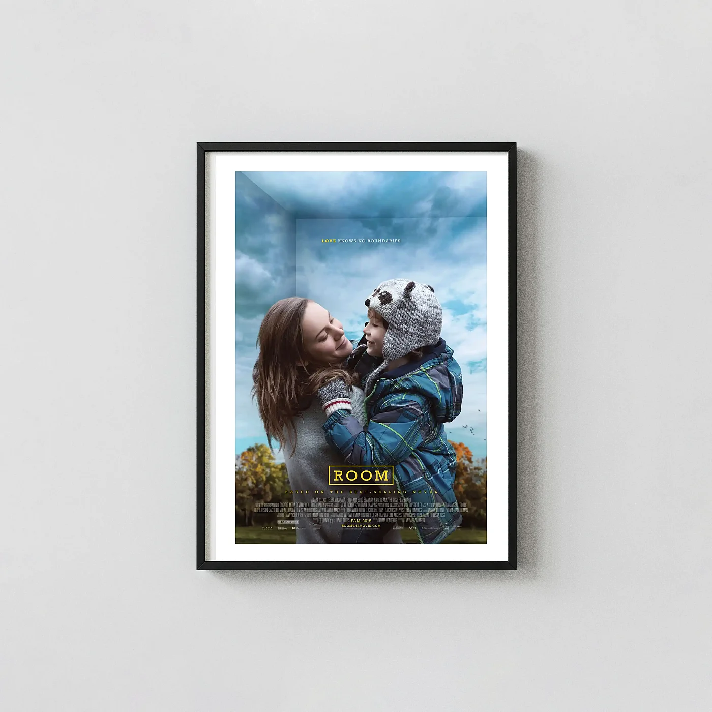Room | Movie Poster | Ma And Jack Outdoor Scene Wall Art Print Room | Movie Poster | Ma And Jack Outdoor Scene Wall Cult Classic Movies Posters Xe2X80X93 Portrait Frame Wall Art Mockup | Merchfuse