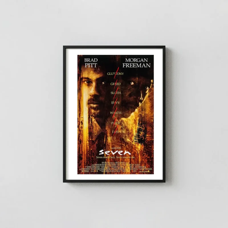 Se7en (Seven) | Movie Poster | Original Theatrical Deadly Sins Art