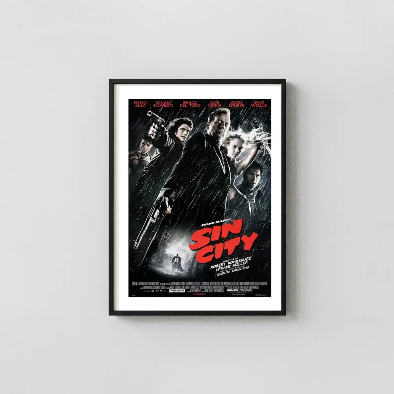 Sin City | Movie Poster | Noir Comic Book Art Wall Print