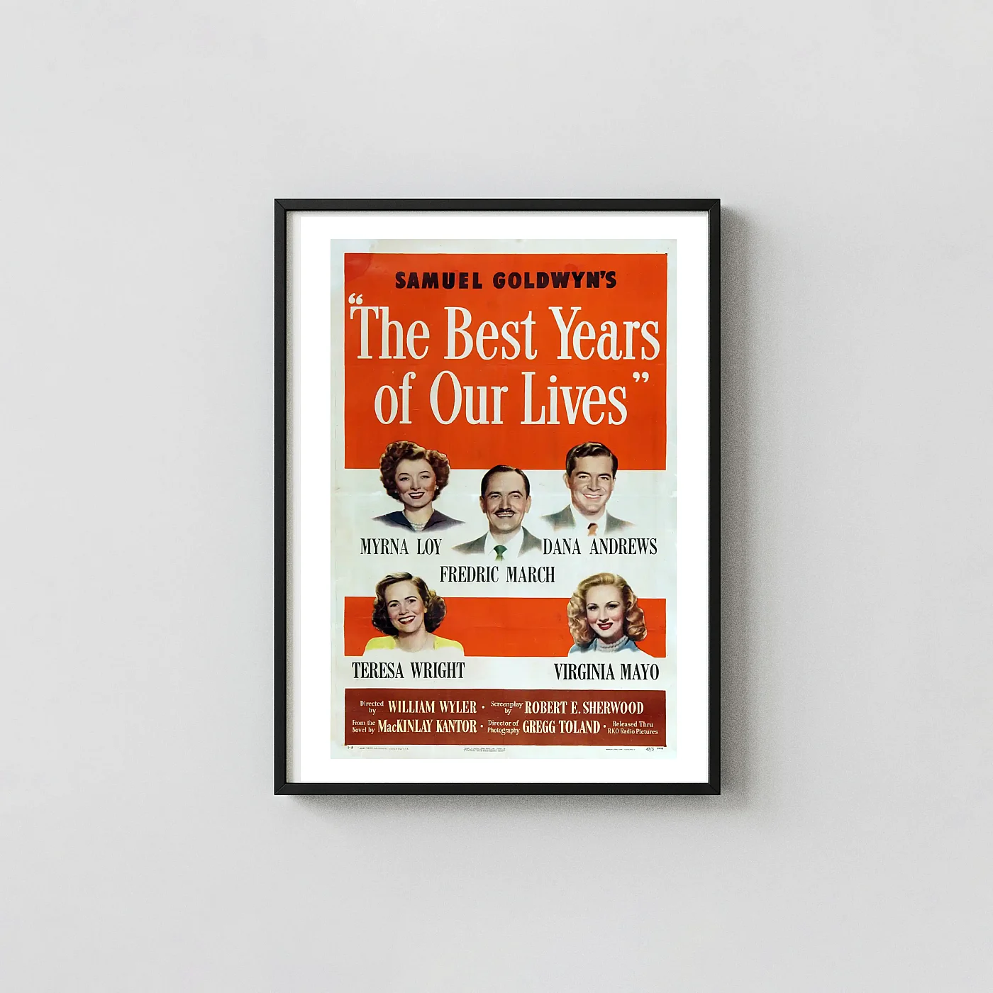 The Best Years of Our Lives 1946 Poster - Classic Hollywood Drama Movie Wall Movie Posters xe2x80x93 Portrait Frame Wall Art Mockup | MerchFuse