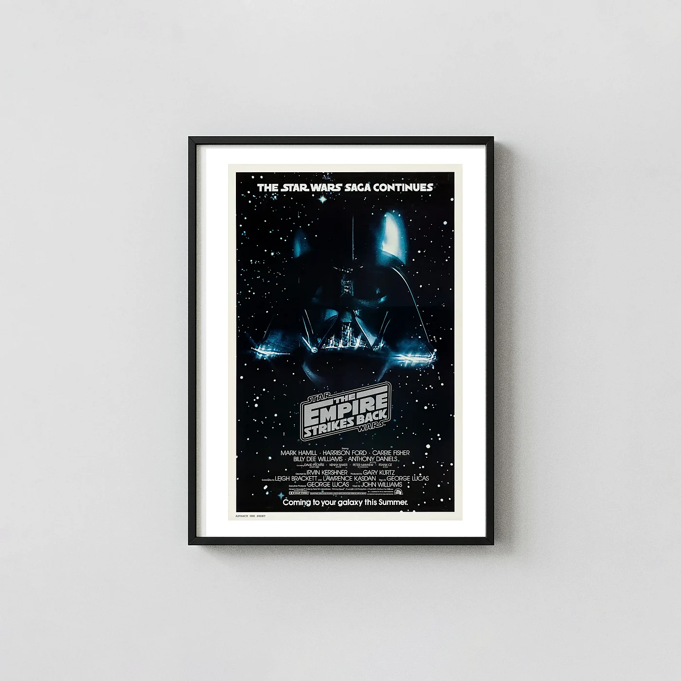 The Empire Strikes Back (1980) Vintage Poster – Wall Movie Posters xe2x80x93 Portrait Frame Wall Art Mockup | MerchFuse