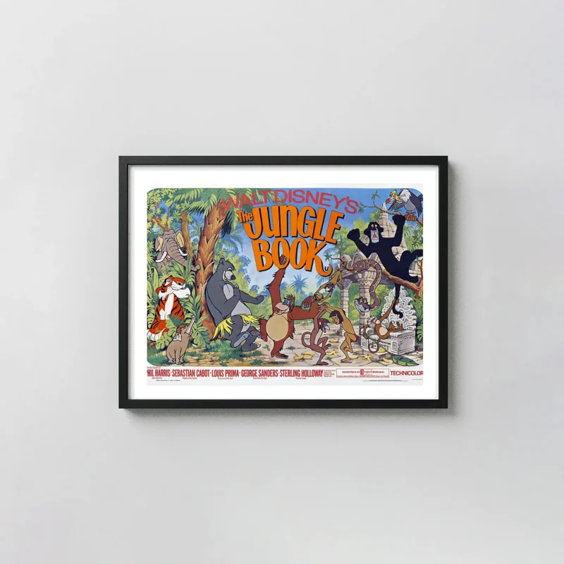 The Jungle Book | Classic Disney Movie Poster | Vintage Character Art Print