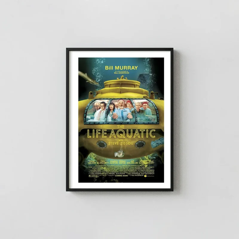 The Life Aquatic with Steve Zissou (2004) Poster — Wes Anderson Art