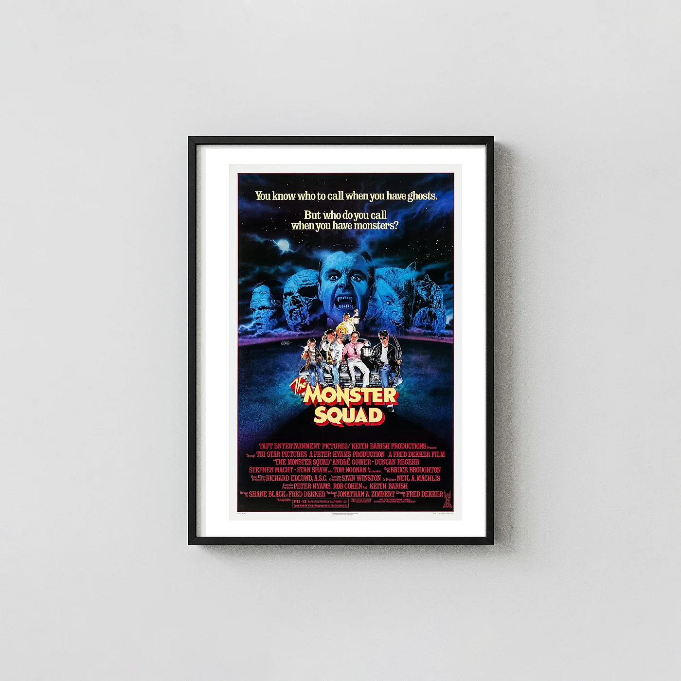 Monster Squad Movie Poster (1987) – Cult Horror 80S Wall Art Print Monster Squad Movie Poster (1987) – Cult Horror 80S Wall Horror Movies Posters Xe2X80X93 Portrait Frame Wall Art Mockup | Merchfuse