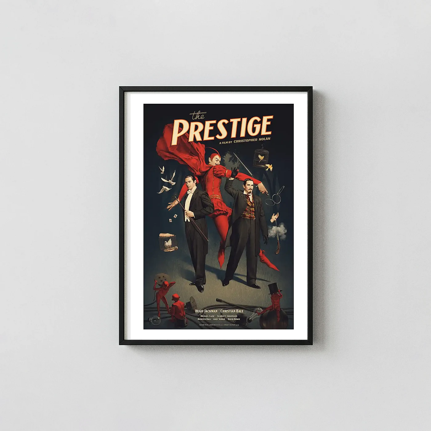 The Prestige (2006) Movie Poster — Nolan Magic Thriller Wall Art The Prestige (2006) Movie Poster — Nolan Magic Thriller Movie Posters Xe2X80X93 Portrait Frame Wall Art Mockup | Merchfuse