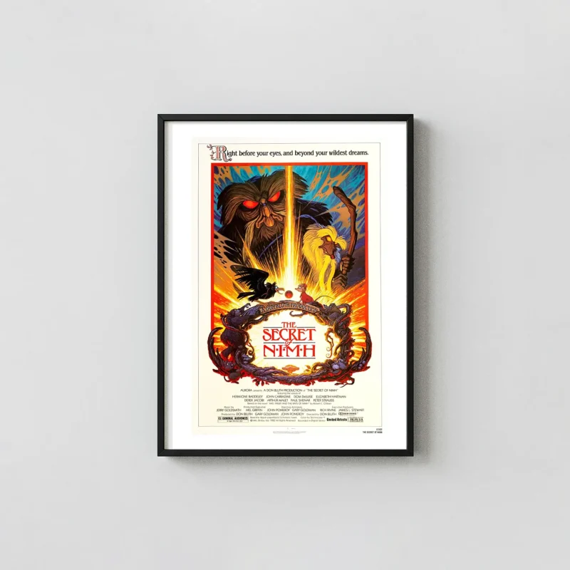 The Secret of NIMH (1982) Movie Poster — Animated Fantasy Wall Art