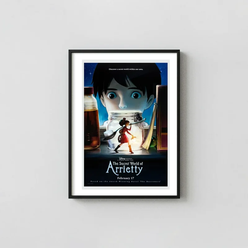 The Secret World of Arrietty (2010) Poster — Studio Ghibli Wall Art