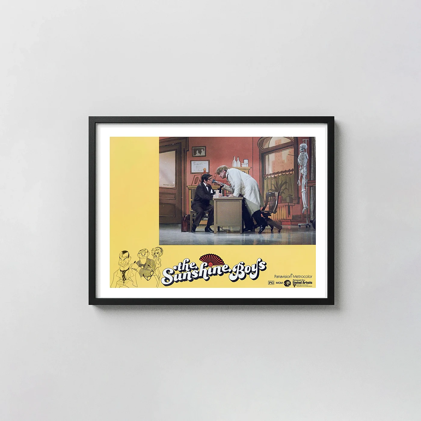 The Sunshine Boys | Movie Poster | Vintage Lobby Card Scene Art Movie Posters xe2x80x93 Landscape Frame Wall Art Mockup | MerchFuse