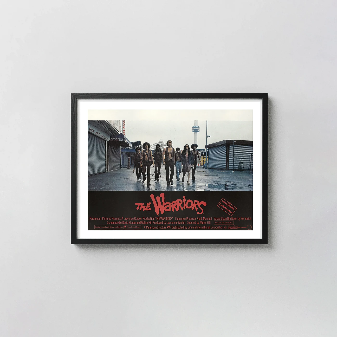 The Warriors (1979) Movie Poster — Gang Action Film Wall Cult Classic Movies Posters xe2x80x93 Landscape Frame Wall Art Mockup | MerchFuse
