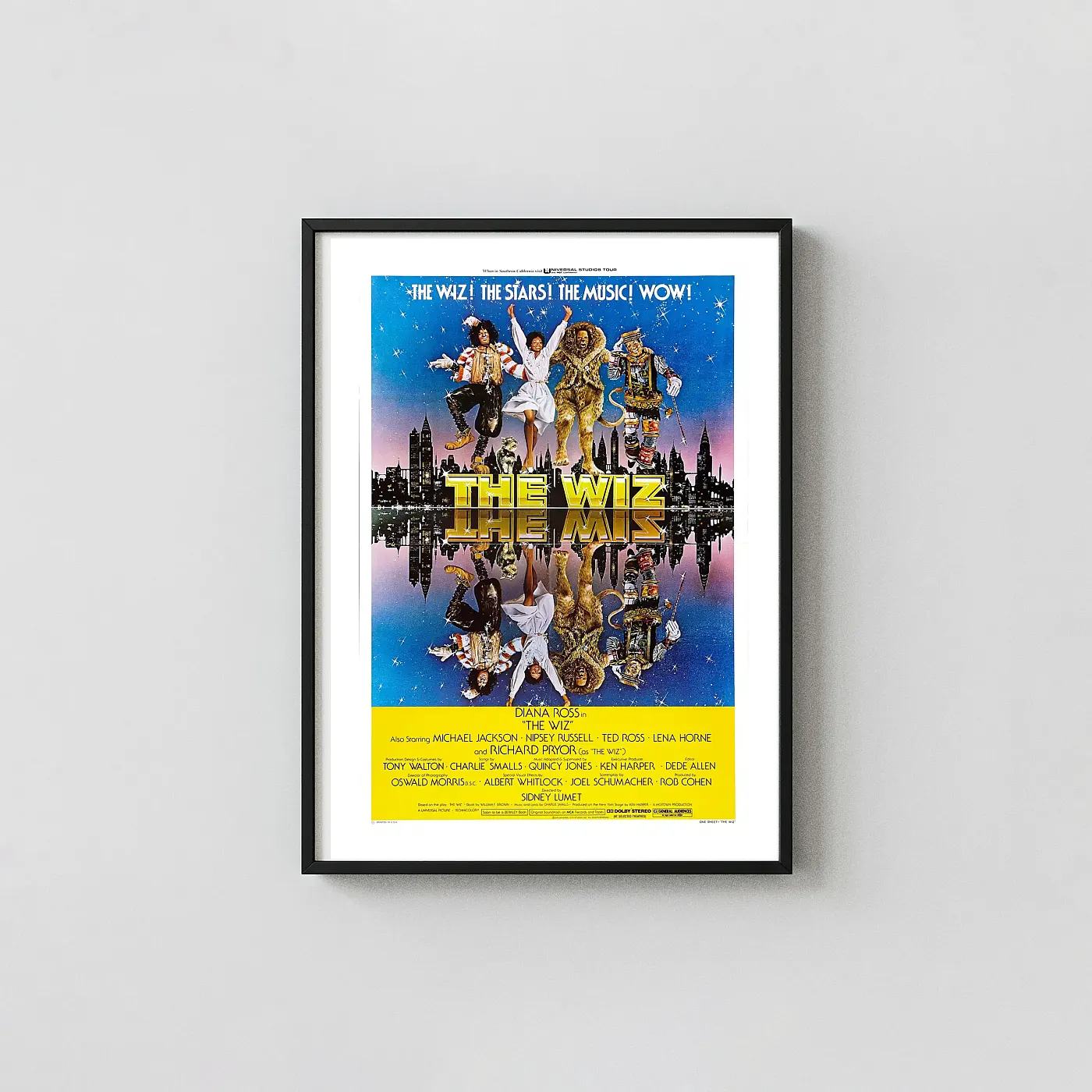 The Wiz (1978) Movie Poster — Musical Fantasy Wall Movie Posters xe2x80x93 Portrait Frame Wall Art Mockup | MerchFuse