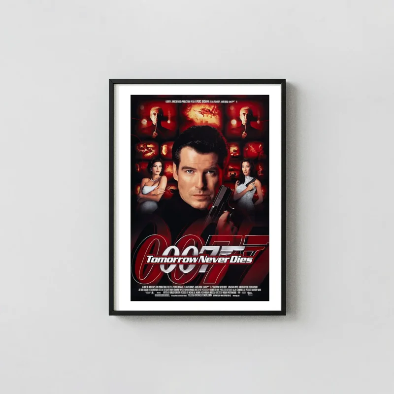 Tomorrow Never Dies (1997) Movie Poster — James Bond Wall Art Print