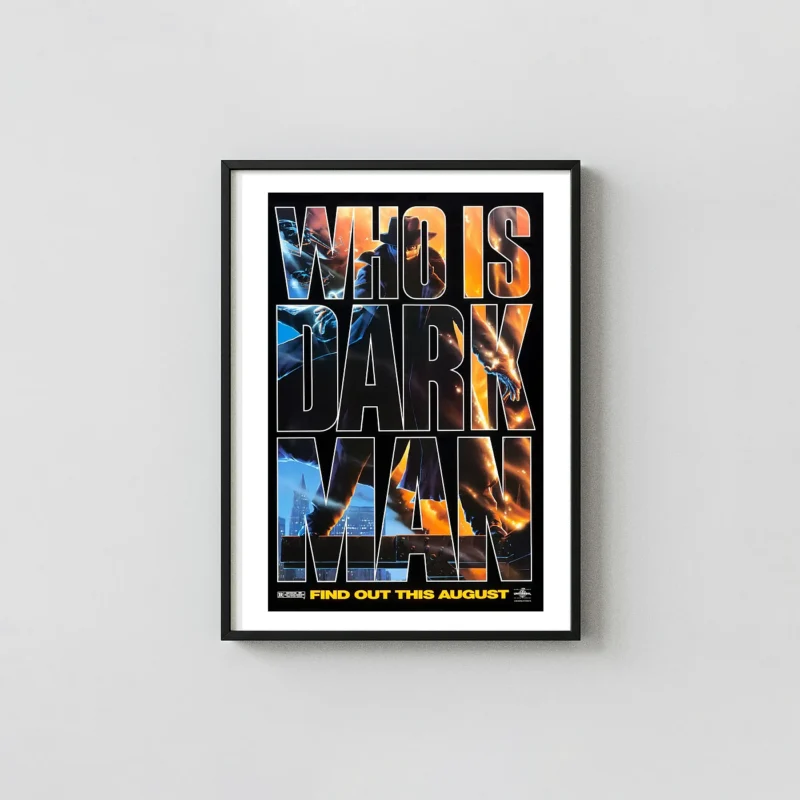 Darkman (1990) Movie Poster - Sam Raimi Horror Wall Art Print