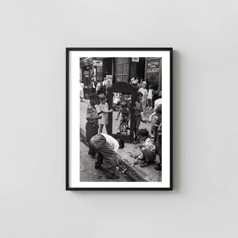 Helen Levitt Photography Print, Children with a Broken Mirror, NYC c.1940