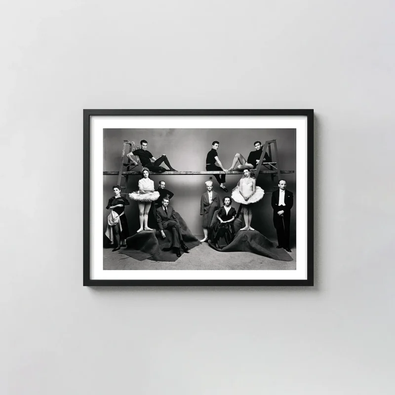 Irving Penn Photography Poster, Ballet Theater Group New York 1947 Wall Art
