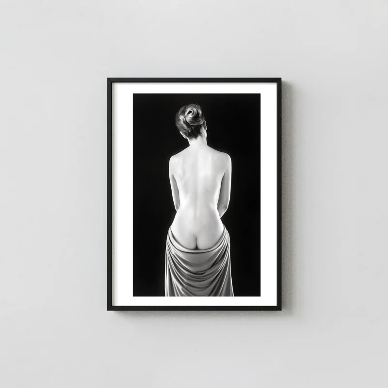 Ruth Bernhard Draped Torso with Hands (1962) Print, Fine Art Photography