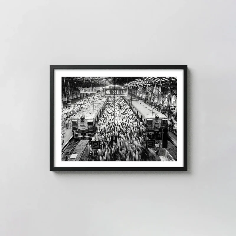 Sebastião Salgado Photography Print, Church Gate Station Bombay, India 1995