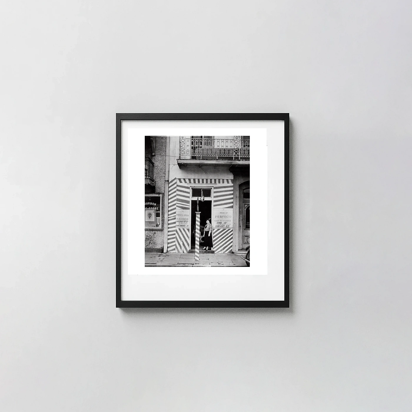 Walker Evans Print, New Orleans Barber Shop, 1936 Depression-Era Photography - photography wall art print