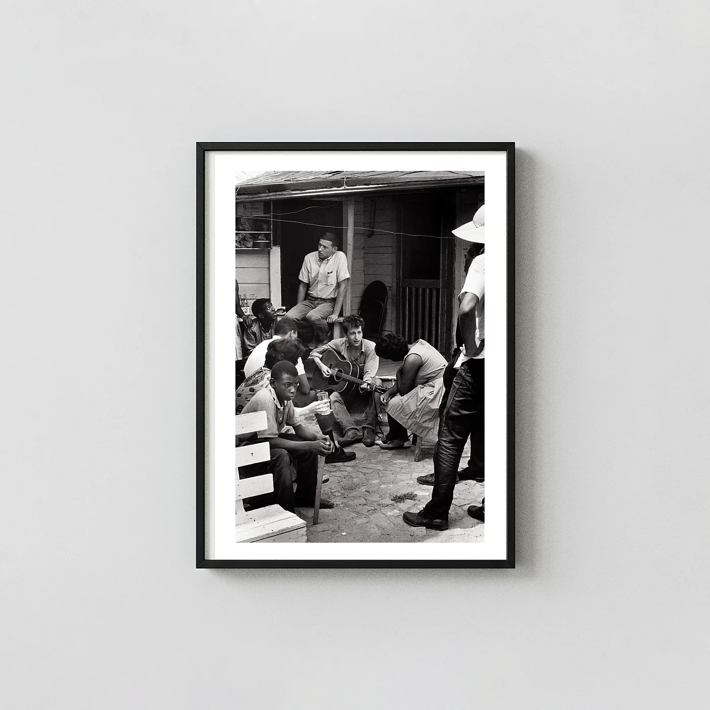 Bob Dylan Poster, Danny Lyon Portrait 1963 Silver Gelatin Photography - photography wall art print