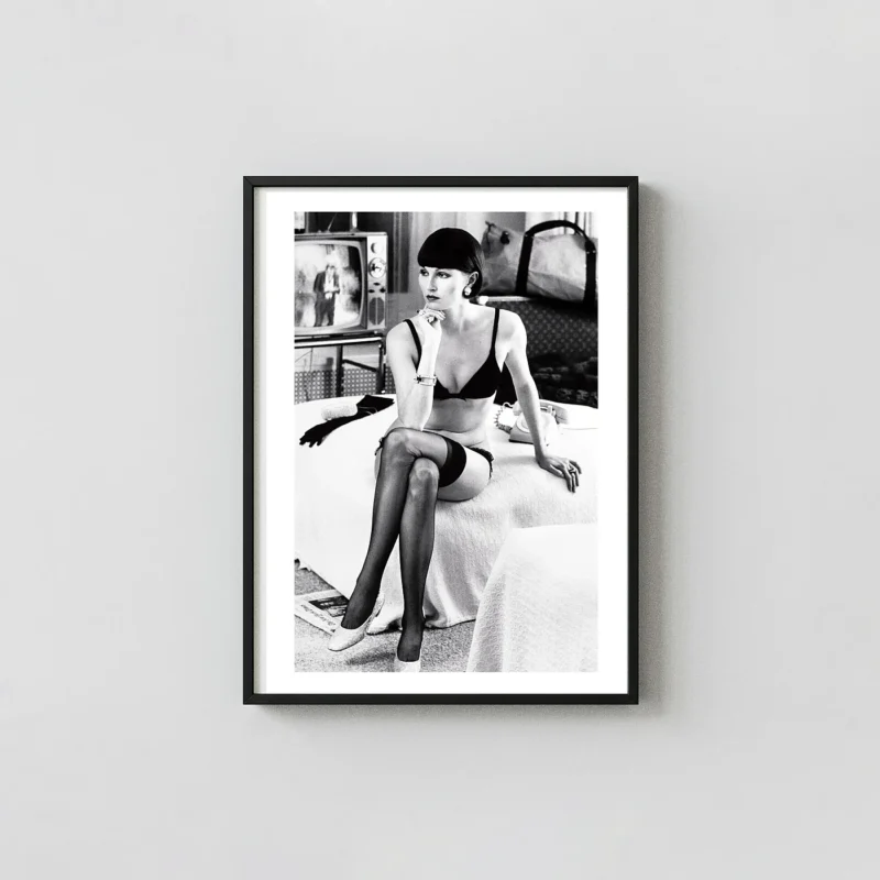 Helmut Newton Vivianne F. Hotel Volney New York (1972) Photography Print — Wall Art