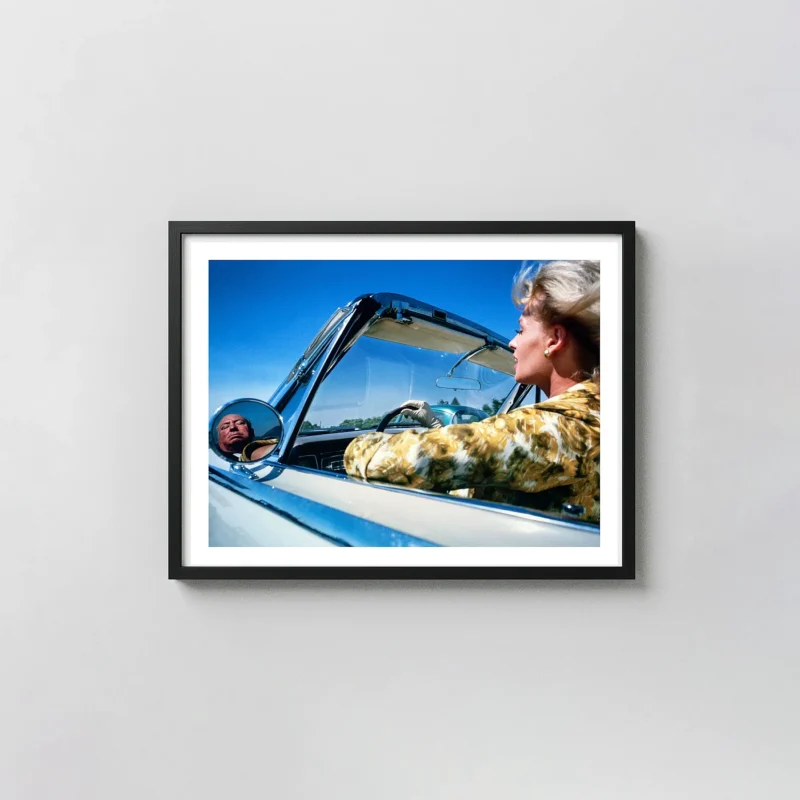 Lawrence Schiller Print — Tippi Hedren and Alfred Hitchcock (1962) Hollywood Behind the Scenes Wall Art