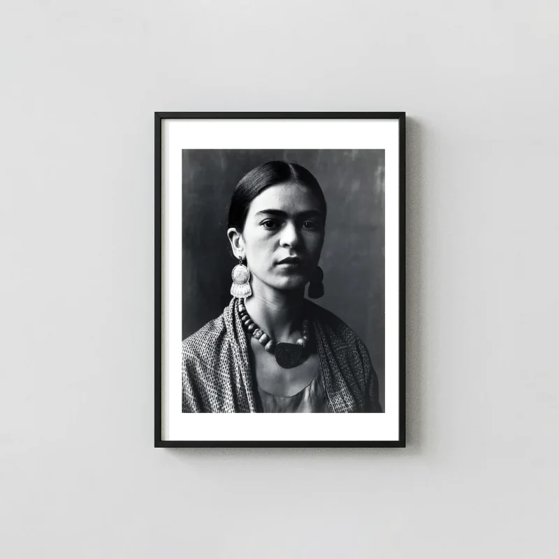 Imogen Cunningham Print, Frida Kahlo (1931) Black and White Portrait Wall Art