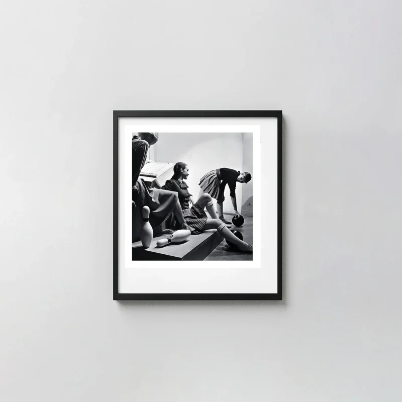 Genevieve Naylor Print | Bowling Fashion Study (c.1946) Vintage Fashion Photography Wall Art