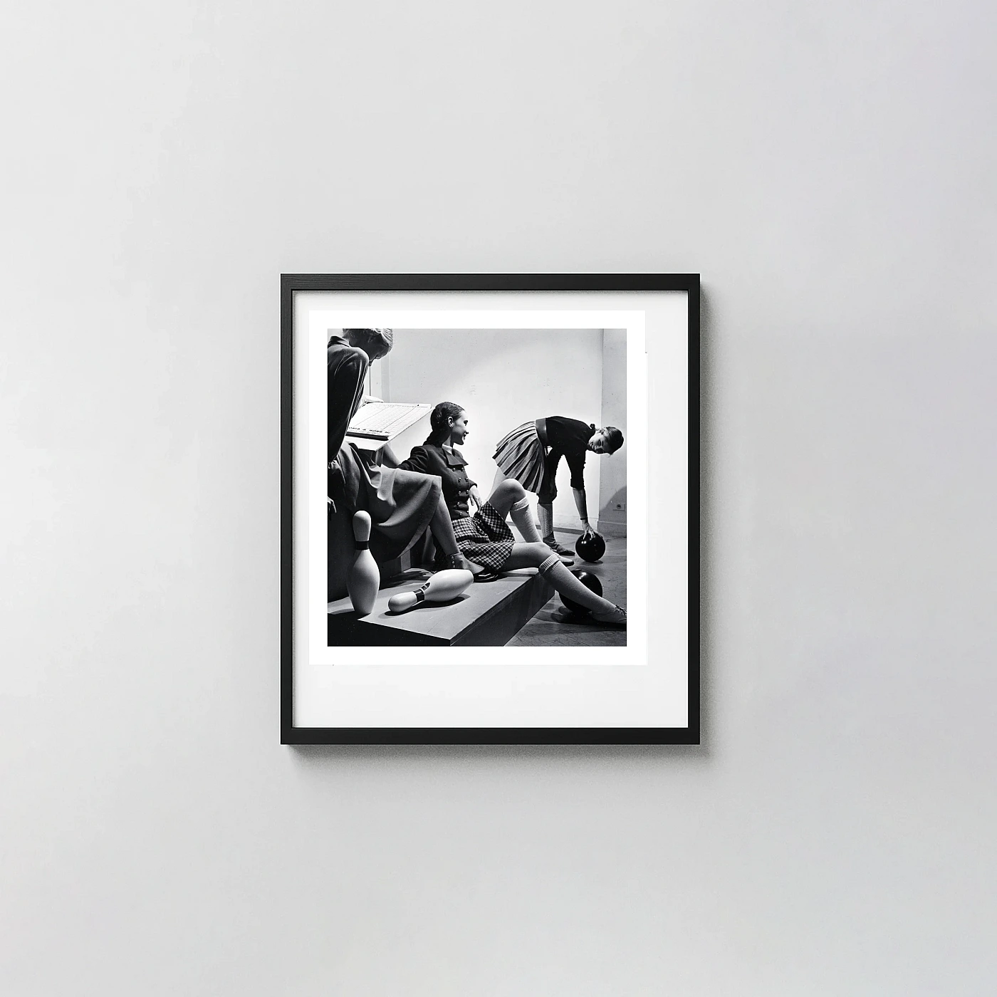 Genevieve Naylor Print Bowling Fashion Study (c.1946) Vintage Fashion Photography - photography wall art print