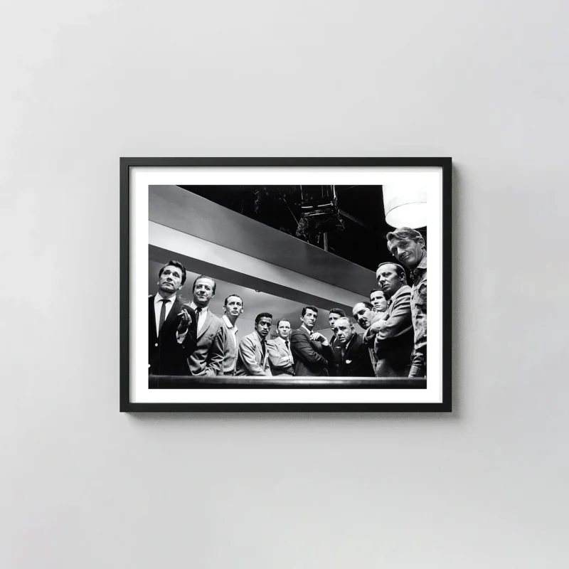 Sid Avery Print | Ocean's Eleven Cast (1960) Rat Pack Vintage Hollywood Wall Art