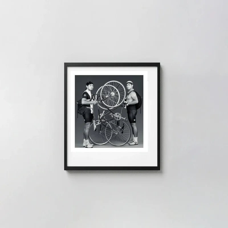 Robert Mapplethorpe Print | Bike Couriers (1987) Black and White Street Figure Wall Art
