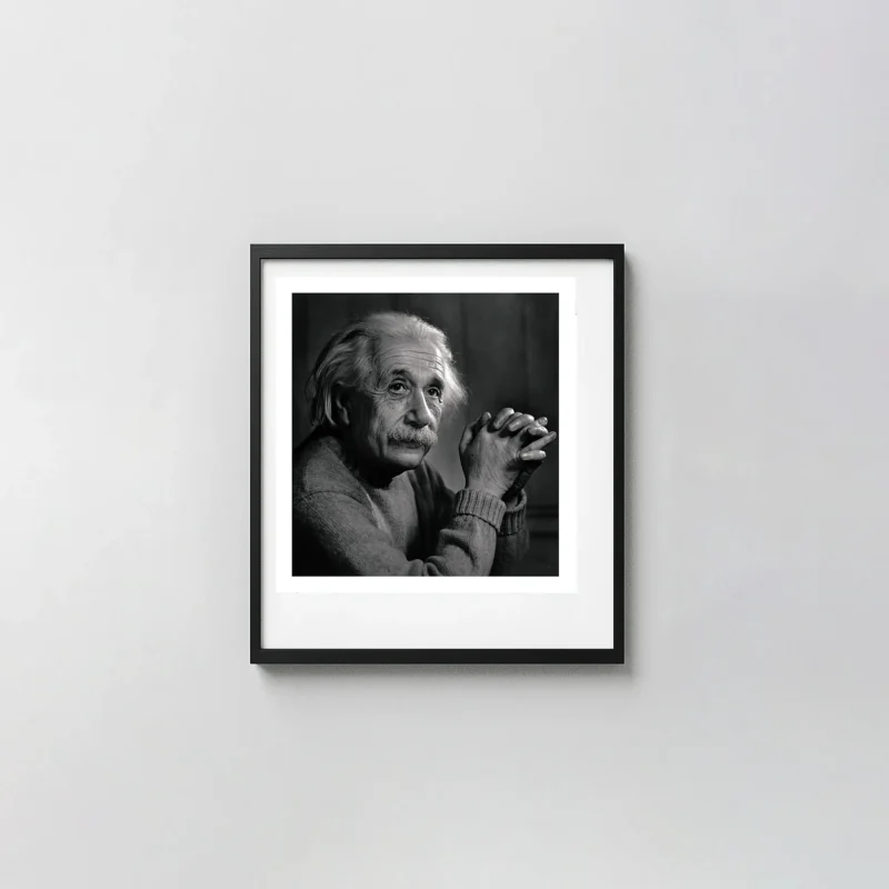 Yousuf Karsh Print | Albert Einstein (1948) Black and White Portrait Wall Art