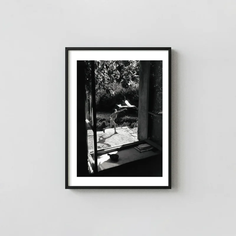 Willy Ronis Print | Vincent Aéromodéliste, Gordes (1949) French Village Photography Wall Art