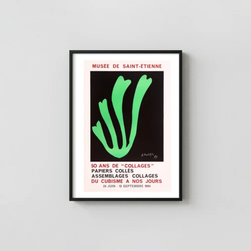 Henri Matisse Algue Verte | Modern Art Poster | Green Cutout Exhibition Print