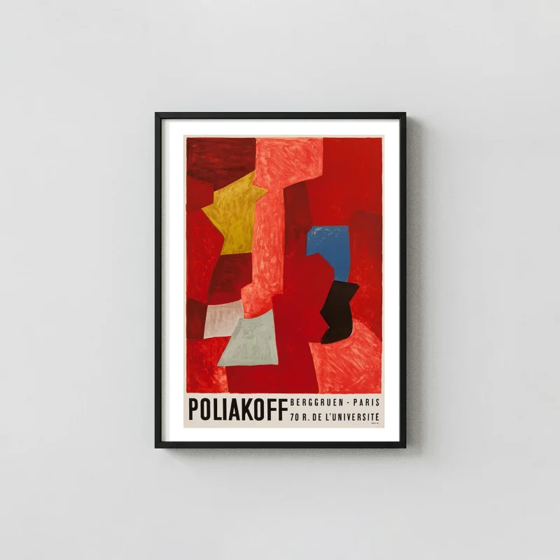 Serge Poliakoff | Abstract Art Poster | 1957 Mid-Century Geometric Print