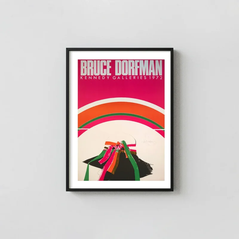 Bruce Dorfman Exhibition Poster | 1972 Vintage Pop Art Wall Print