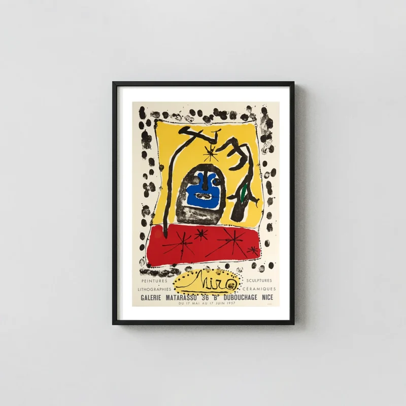 Joan Miró | Galerie Matarasso 1957 Art Poster | Abstract Mid-Century Print