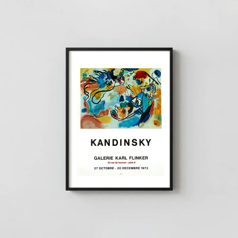 Wassily Kandinsky | Abstract Art Exhibition Poster | Galerie Flinker 1972