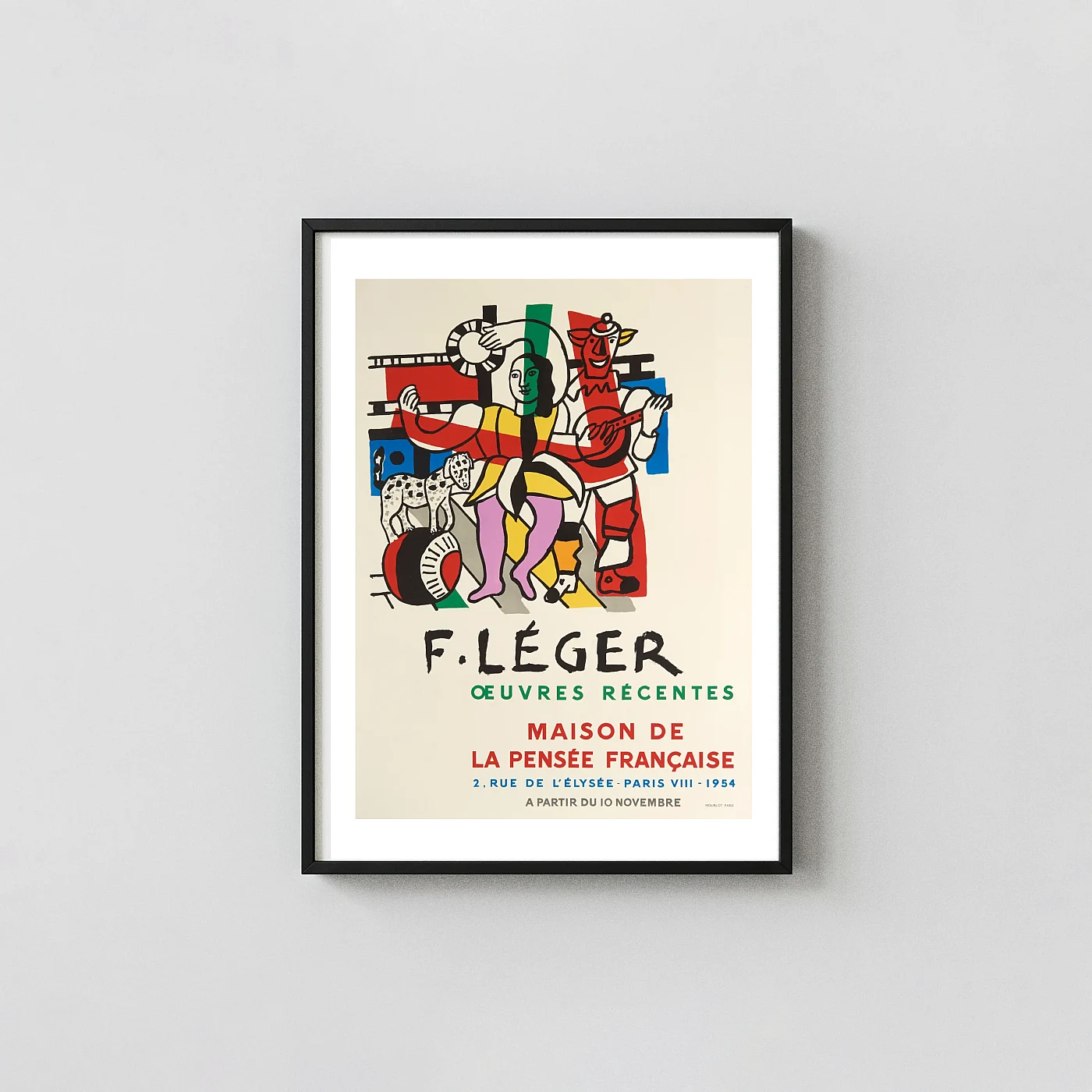 Fernand Léger Modern Art Poster 1954 Abstract Figures & Bold Colors - fine art poster print