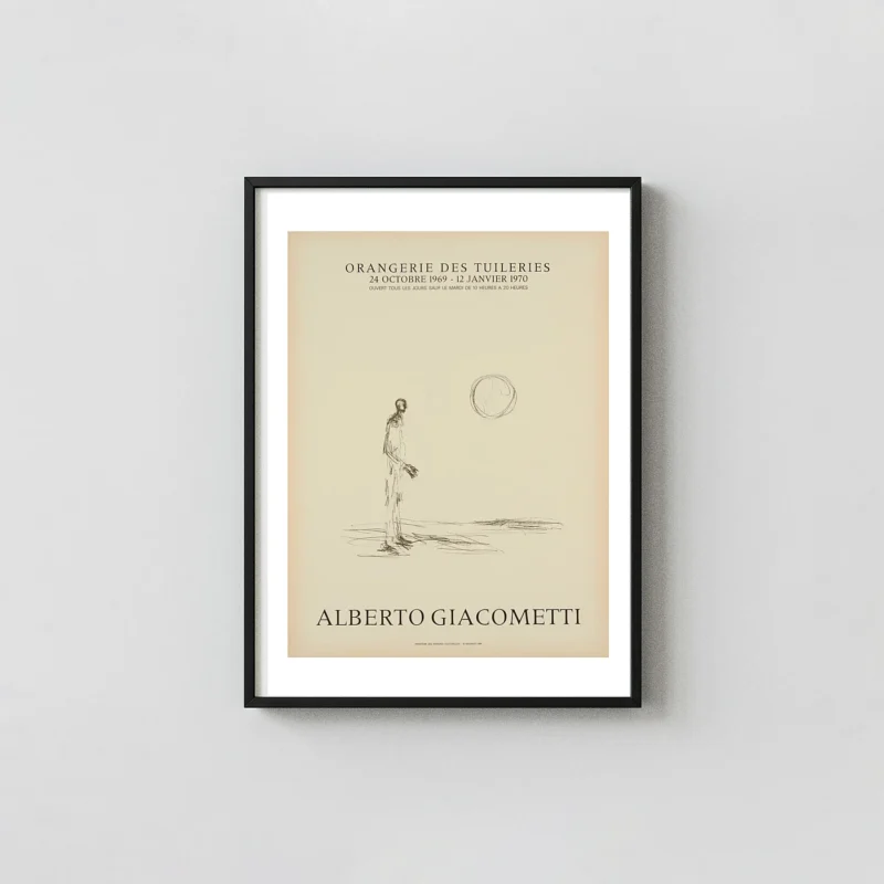 Giacometti Orangerie | Exhibition Poster | Minimalist Sketch Wall Art