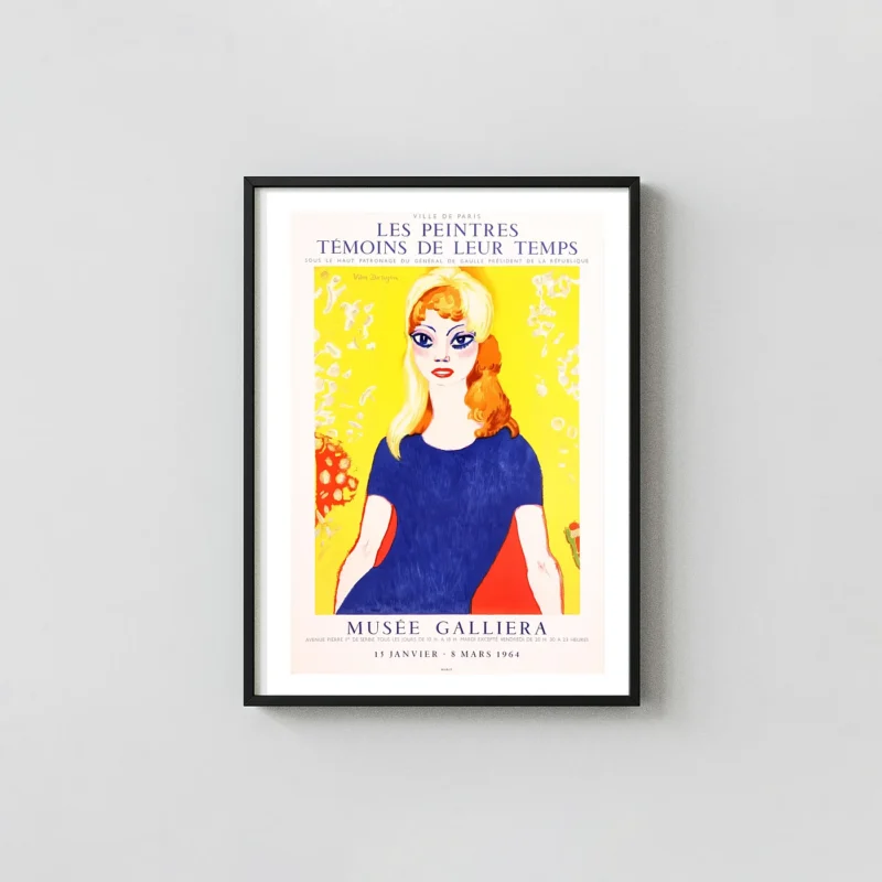 Kees Van Dongen Brigitte Bardot | Vintage Art Poster | Fauvist Portrait Print